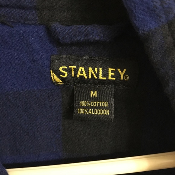 Blue and Black Checkered Long Sleeve Button Up - Picture 2 of 4